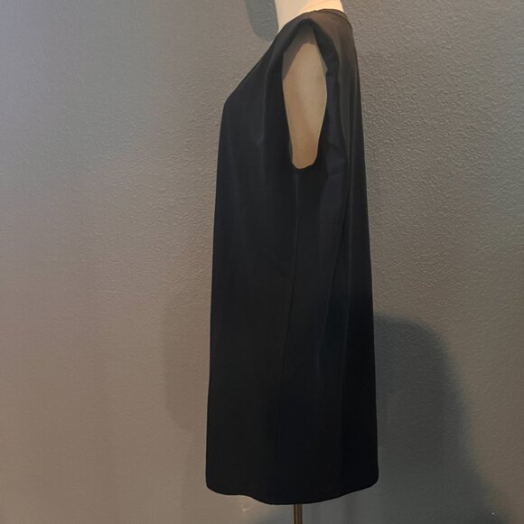 THE DROP MARIANA POWER SHOULDER MINI DRESS -BLACK -  NEW WITH TAGS - LBD - XL - Picture 4 of 10